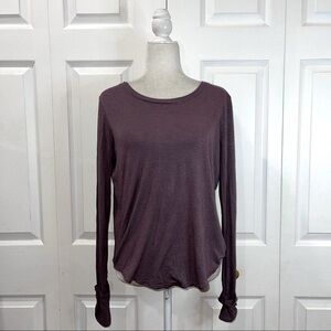 🍋 Feel the Piece Terre Jacobs Crew Neck Purple Blouse